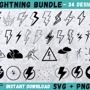 Lightning SVG, Flash Svg Bundle, Lightning Bolt Svg, Lightning Cut File, Lightning Cricut Svg, Thunder Cricut, Download,Lightning Strike Svg
