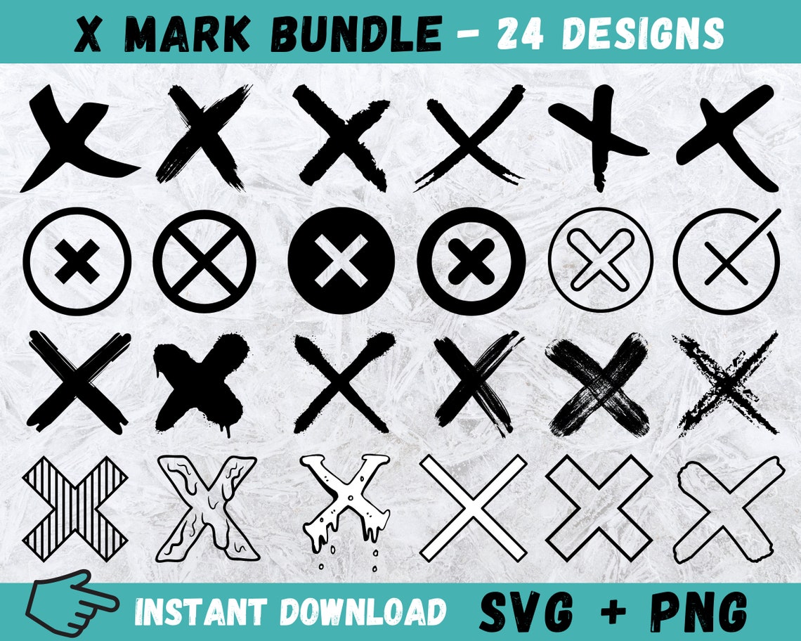 X Mark SVG X Svg X Letter Cross Mark Svg X Mark Cricut - Etsy
