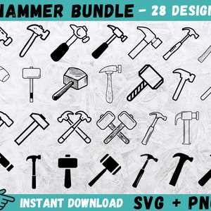 Hammer SVG Bundle, Hammer Cricut, Hammer SVG, Hammer Clipart, Hammer Cut Files, Hammer Silhouette, Hammer Files For Cricut, Vector, Svg, Png