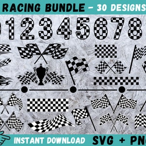 Racing SVG, Racing vlag Svg, Nascar Svg, racevlag SVG, racenummer Svg, racenummers Cricut, Nascar vlag Svg, start vlag Svg, finish vlag