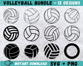 Volleyball Ball SVG, Volleyball SVG Bundle, Volley Cricut, Sports SVG Bundle, Volleyball Cut File, Volleyball Clipart, Volleyball Silhouette