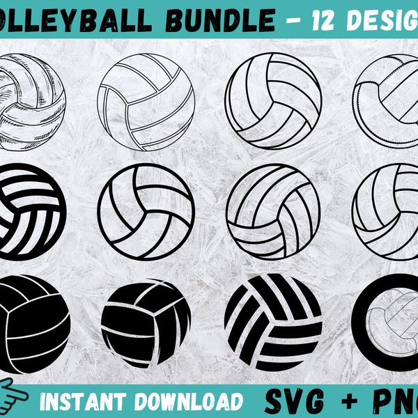 Volleyball Svg - Etsy