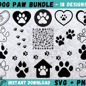 Dog Paw Svg, Paw Print Svg, Dog Paw Cricut, Dog Paw Vector, Paw Svg, Dog Paw Heart Svg, Dog Mom Svg, Puppy Svg, Dog Paws Svg, Dog Lover Svg
