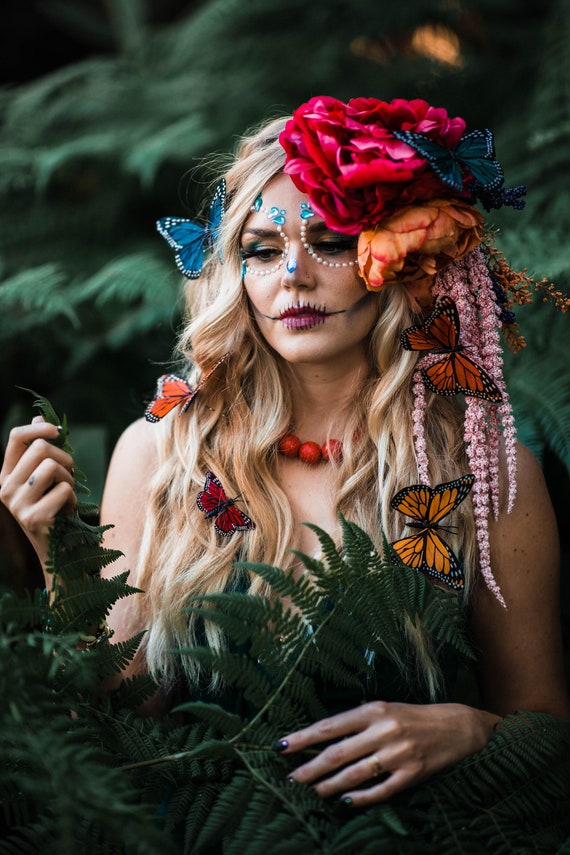 Asymmetric Flower Crown - Etsy