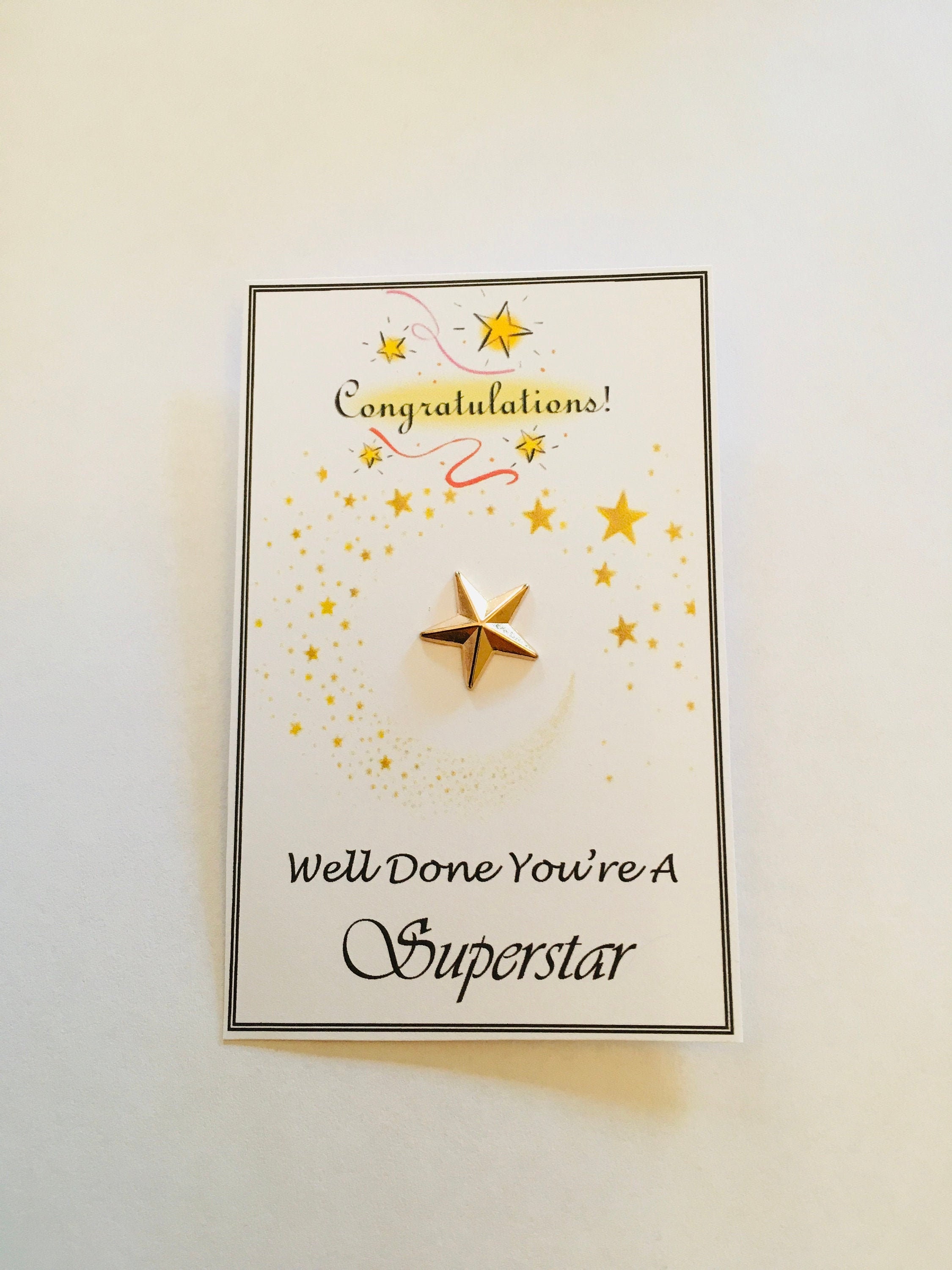 Congratulations Well Done Youre A Superstar Graduation Etsy