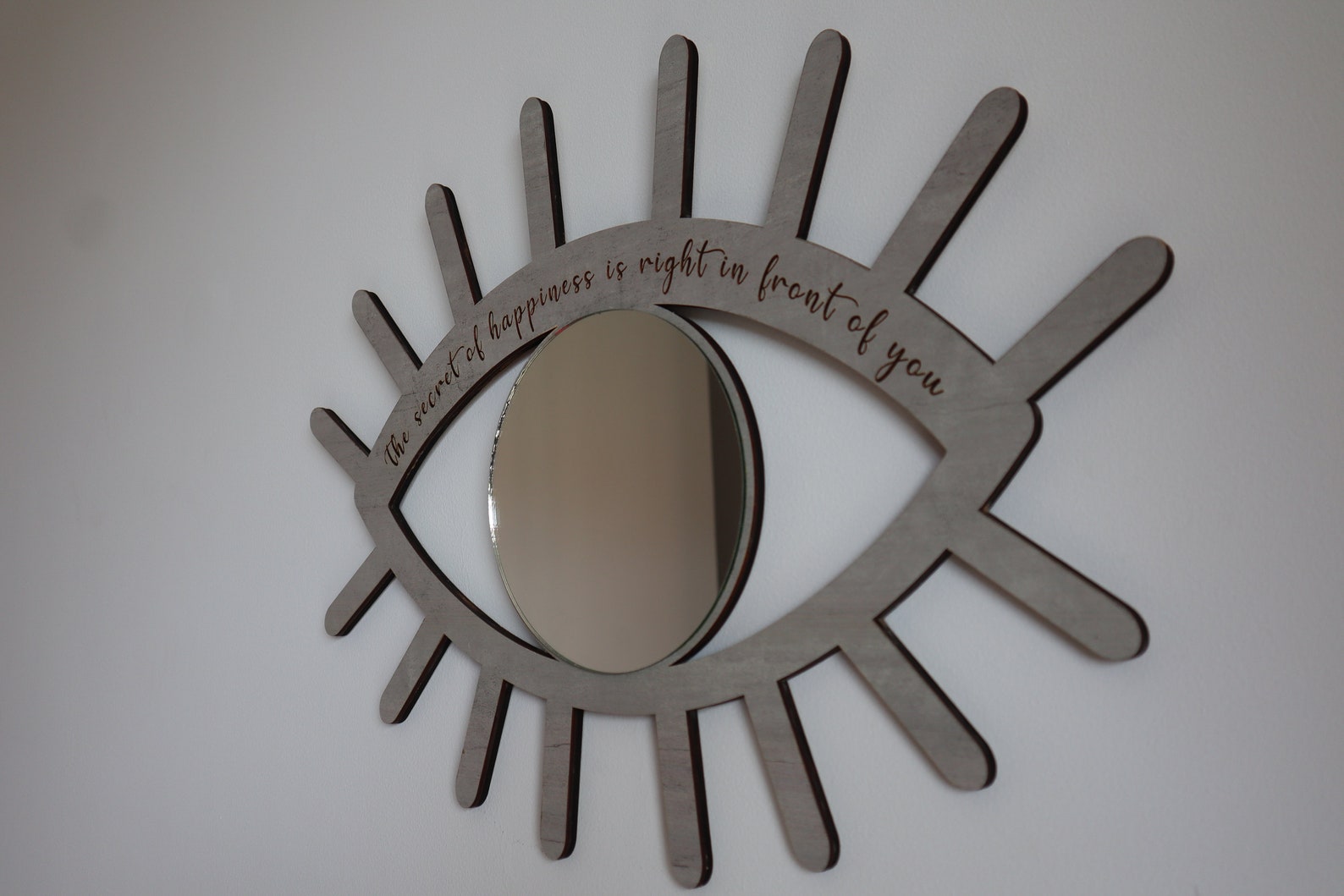 Personalized Eye Shaped Mirror Etsy