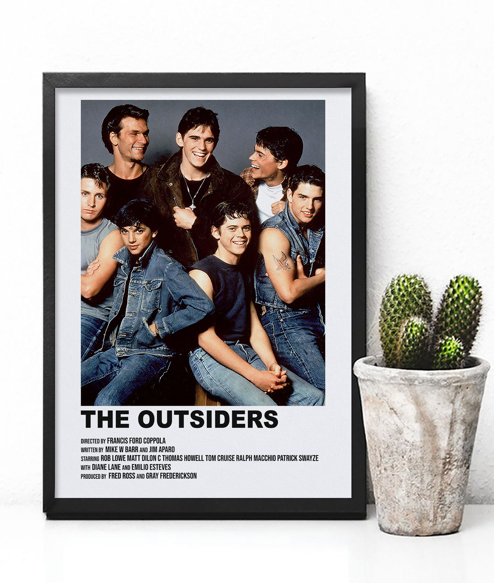 The Outsiders Movie Poster The Outsiders Movie The Outsiders Etsy