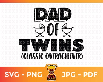 Download Dad Of Twins Svg Etsy
