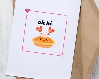Cutie Pie Valentine's Day Card: Funny 5x7 Printable (Digital Download)