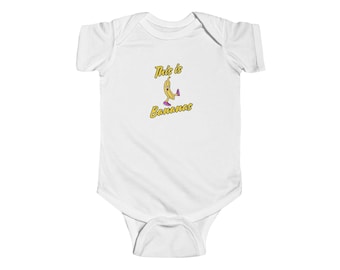 Dancing Banana Baby Bodysuit: Funny Fruit Infant Onesie