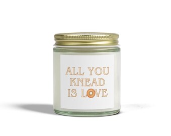 Bagel Scented Candle: 'All You Knead Is Love' - Foodie Gift