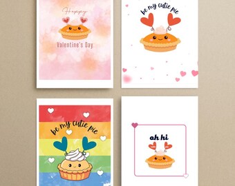 Valentine's Day Prints for Him & Her, Unique Greeting Card Set