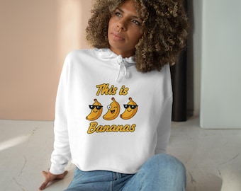 This Is Bananas crop hoodie