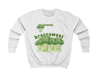Broccoli to Broccowees Kids Sweatshirt | veggie kids clothing