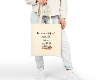 Cannoli Quote Tote Bag: Funny Italian Food Lover Gift