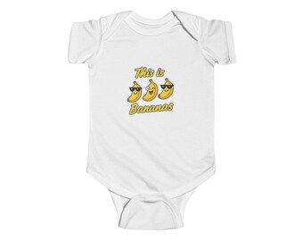 Baby Banana Print Romper
