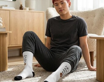 Life's Too Short to Skip the Donut Cushioned Crew Socks