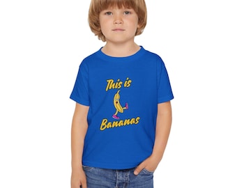 Dancing Banana Toddler T-Shirt: Playful Kids Fruit Tee