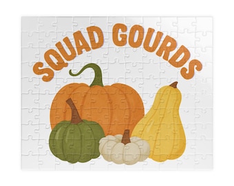 Squad Gourds Pumpkin and Squash Puzzle | Fall Jigsaw
