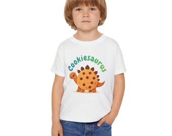 Cookiesaurus Toddler T-shirt | Cute Cookie Dinosaur Tee for Kids