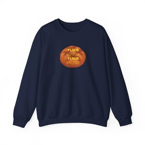 Joli sweatshirt ras du cou unisexe, farine drôle, boulanger, sweat, farine