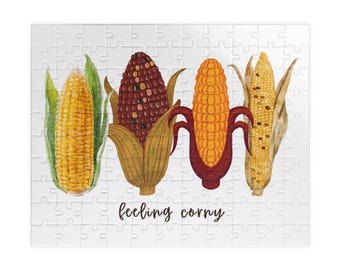 Feeling Corny Corn Illustration Puzzle | 500-1000 Piece Jigsaw