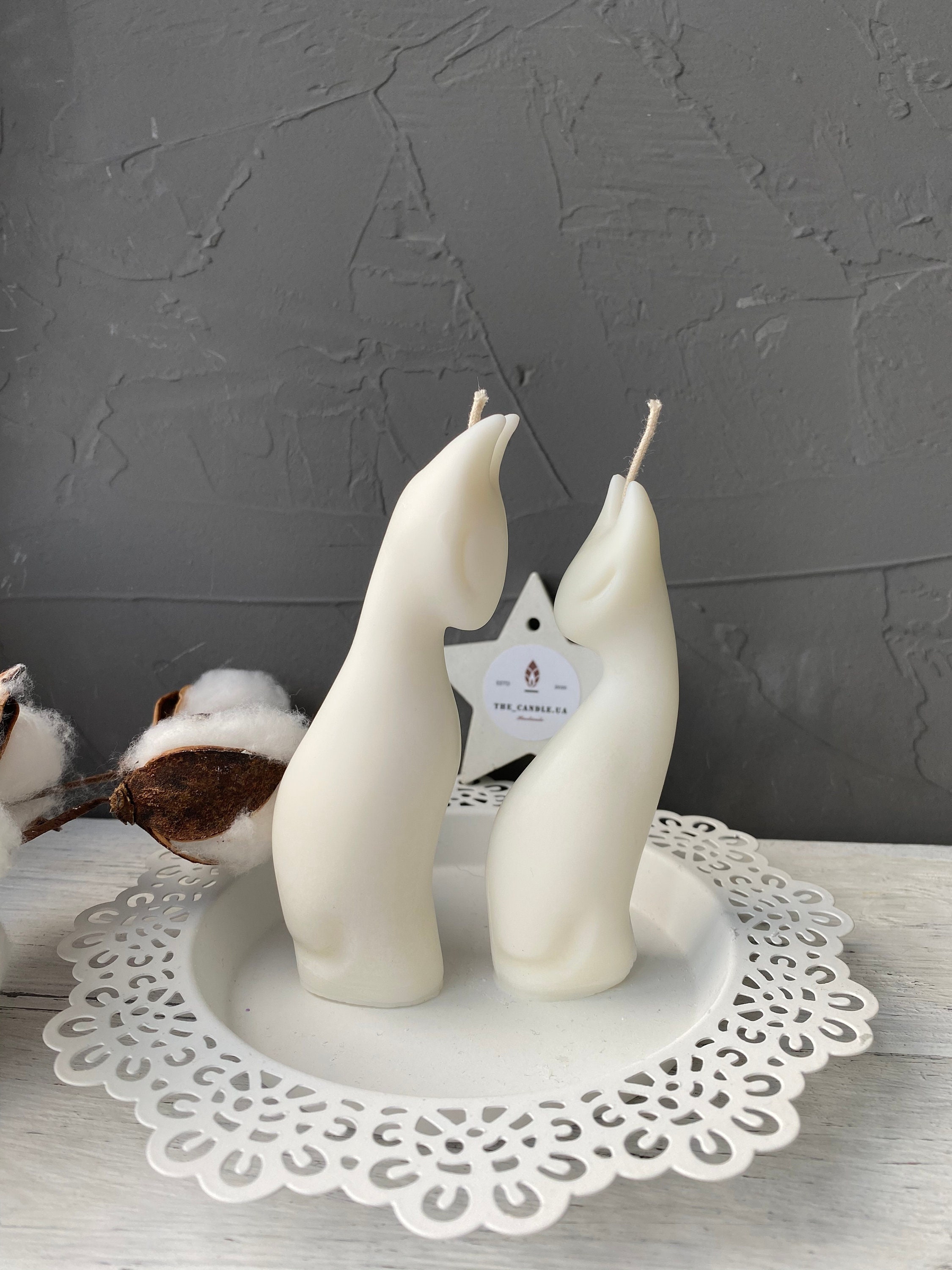 Cat Shaped Candle Soy Wax Candle Cat's Candle Сandle Etsy