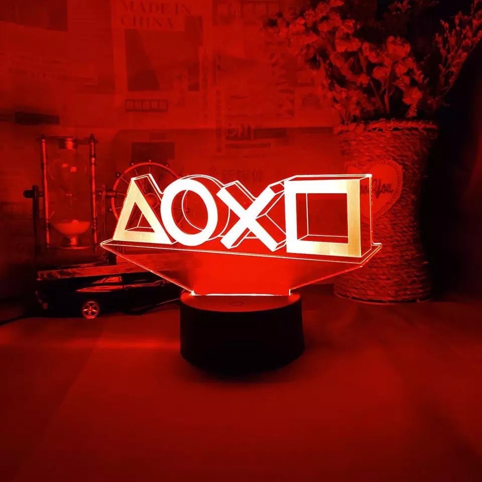 Playstation Logo Gaming Lamp PS4 PS5 Streaming Desk Etsy
