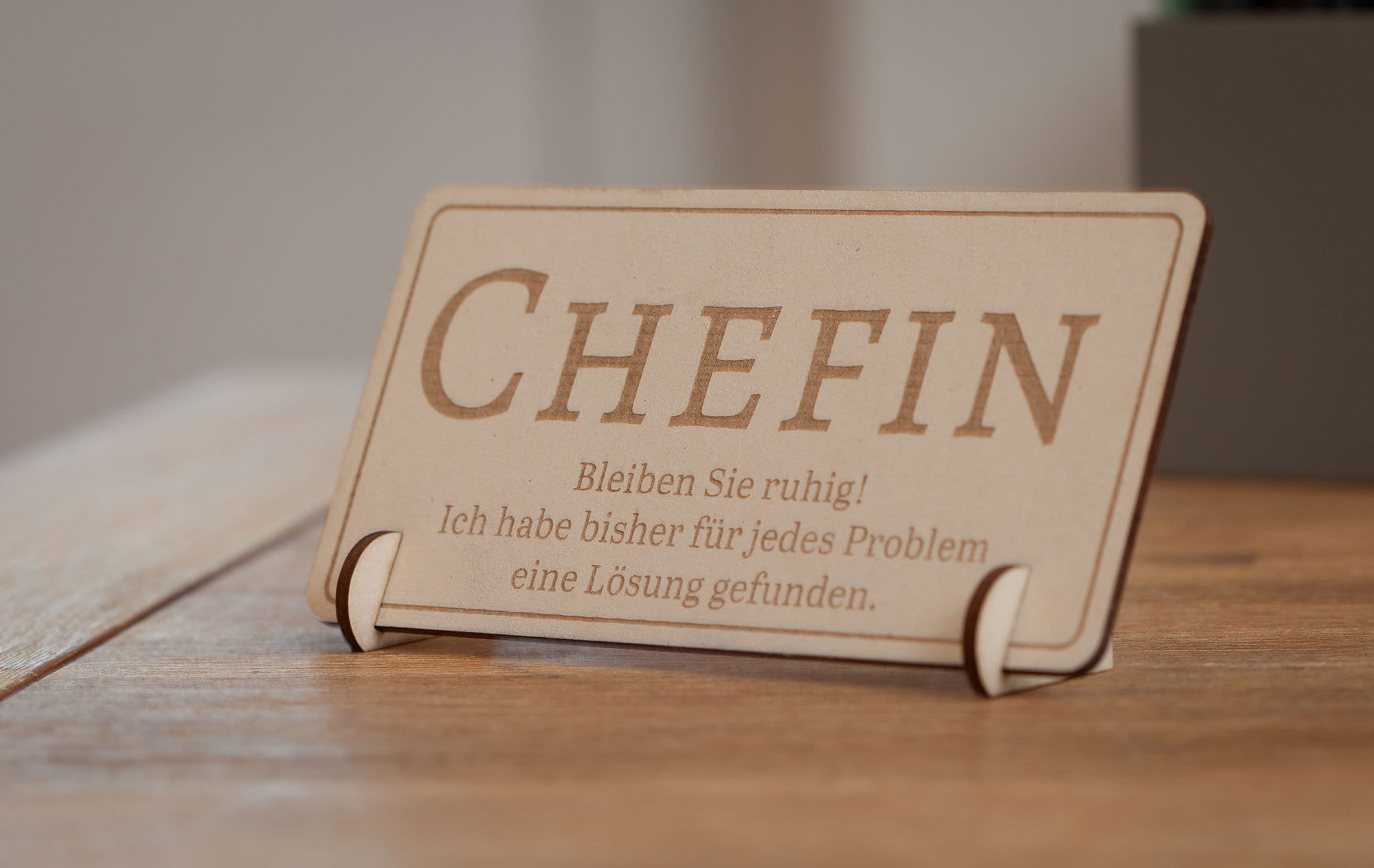 Chefin Schild mit Spruch Geschenk für die Chefin. Etsy