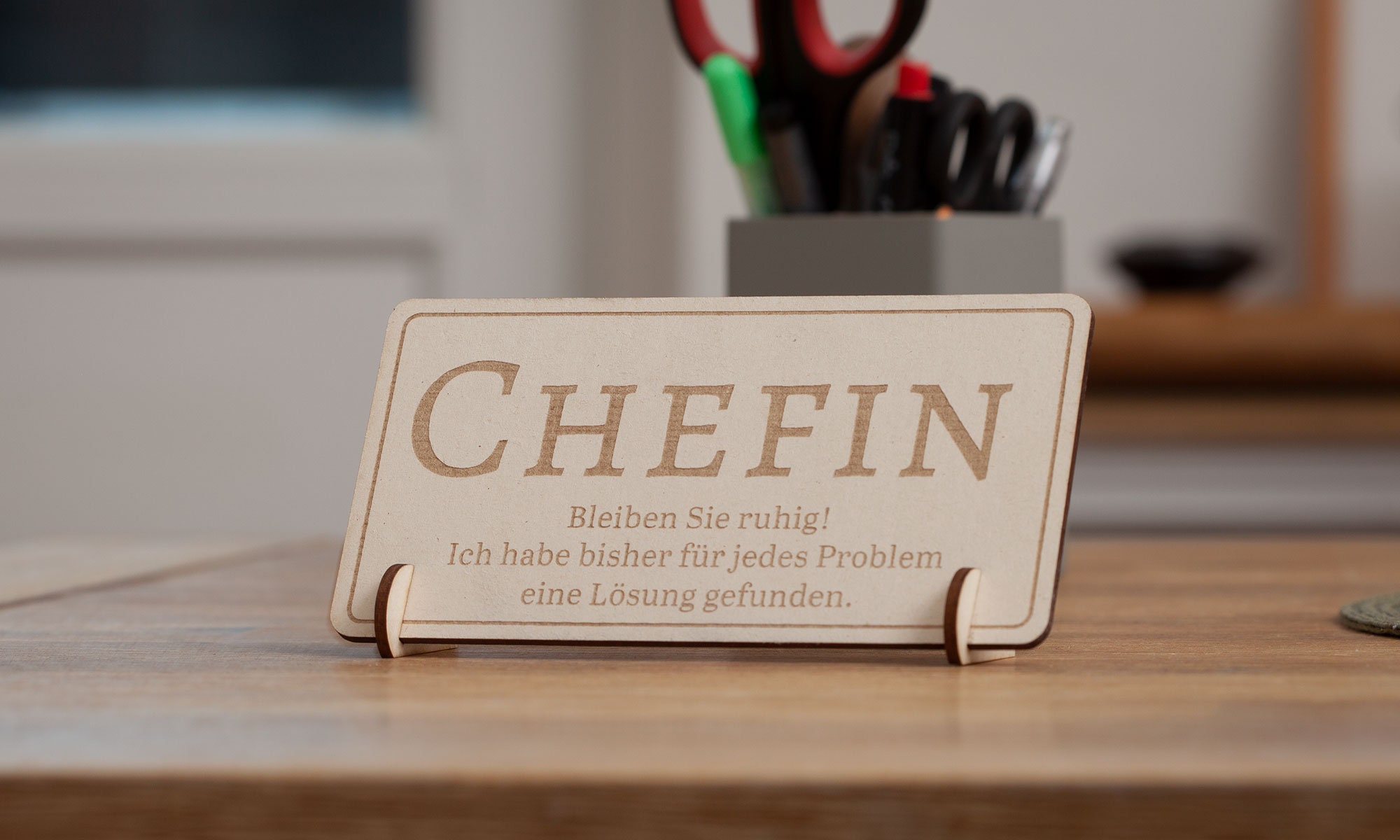 Chefin Schild mit Spruch Geschenk für die Chefin. Etsy.de