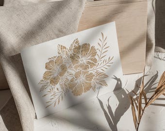 Petunia Flower Vintage Map Art Print: Travel Lover Gift