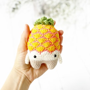 Crochet Pineapple PIPPA, Crochet lalylala toy, handmade amigurumi toy, finished product