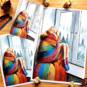 Pride LGBT+ Community Artwork A4-A6 Stampe e cartoline - di Nikita
