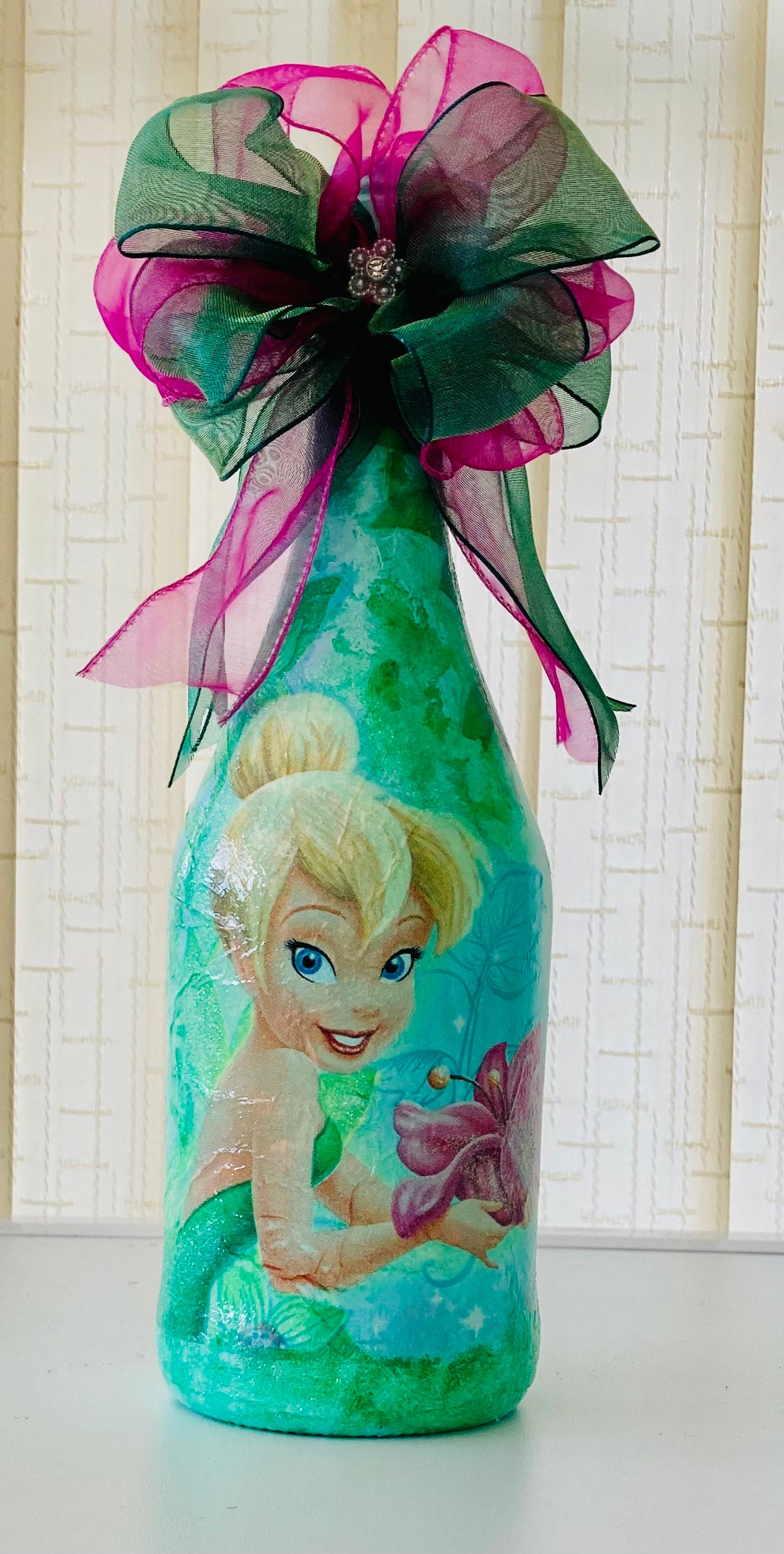Tinkerbell light up bottle gift Etsy