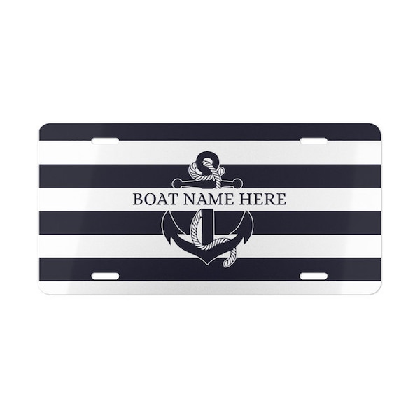Boat Name Plate Etsy