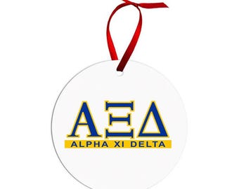 Alpha Xi Delta Classic Christmas Ornaments