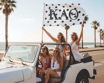 Kappa Alpha Theta Polka Dot Sorority Flag