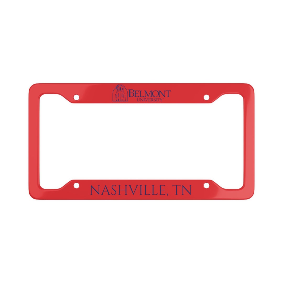 Belmont University License Plate Frames Etsy