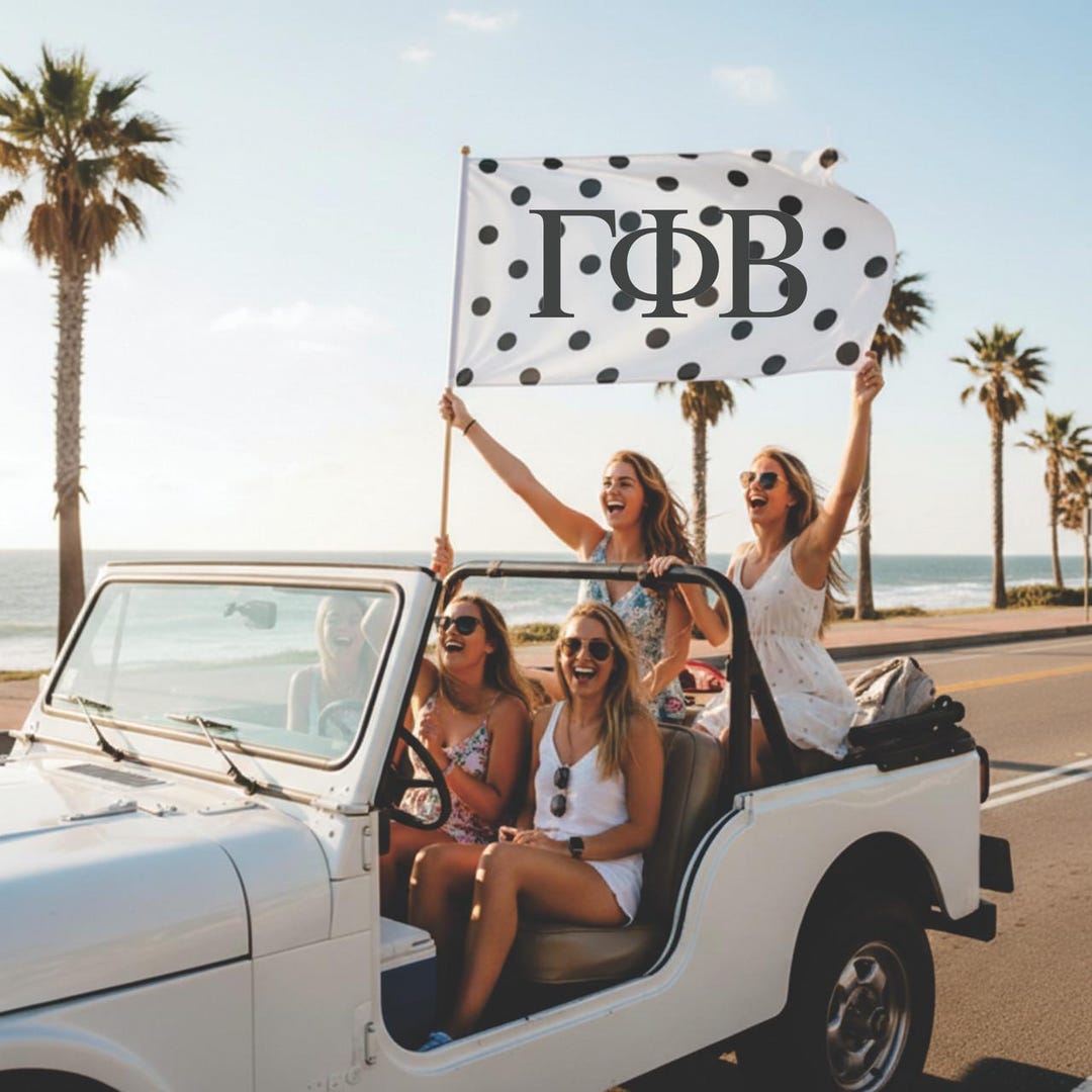 Gamma Phi Beta Polka Dot Sorority Flag - Etsy