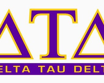 Delta Tau Delta Letters Classic Sticker