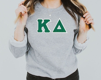 Kappa Delta Twill Lettered Crewneck