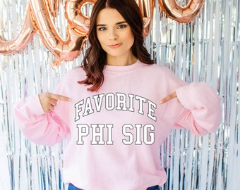 Phi Sigma Sigma Favorite Crewneck Sweatshirt