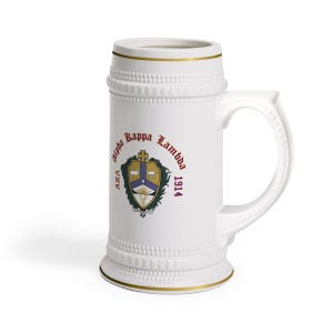 Alpha Kappa Lambda Collectors Crest & Year Ceramic Stein Tankard