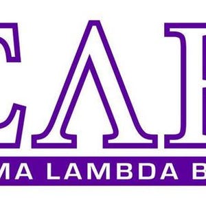 May include: A purple logo with the Greek letters Sigma, Lambda, and Beta, stacked vertically. Below the letters is the text "SIGMA LAMBDA BETA" in white on a purple background. The design is clean and modern.