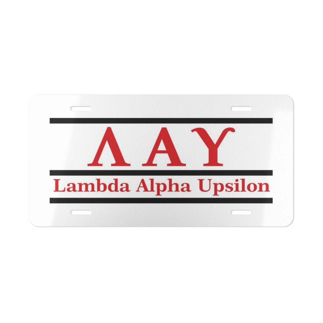 Lambda Alpha Upsilon Lettered Lines License Cover - Etsy