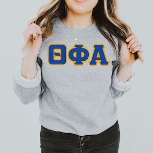Theta Phi Alpha Twill Lettered Crewneck