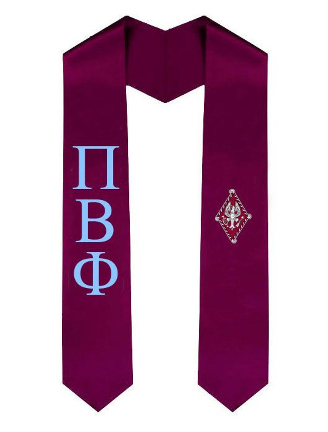 Pi Beta Phi Greek Lettered Graduation Sash Stole With Crest - Etsy