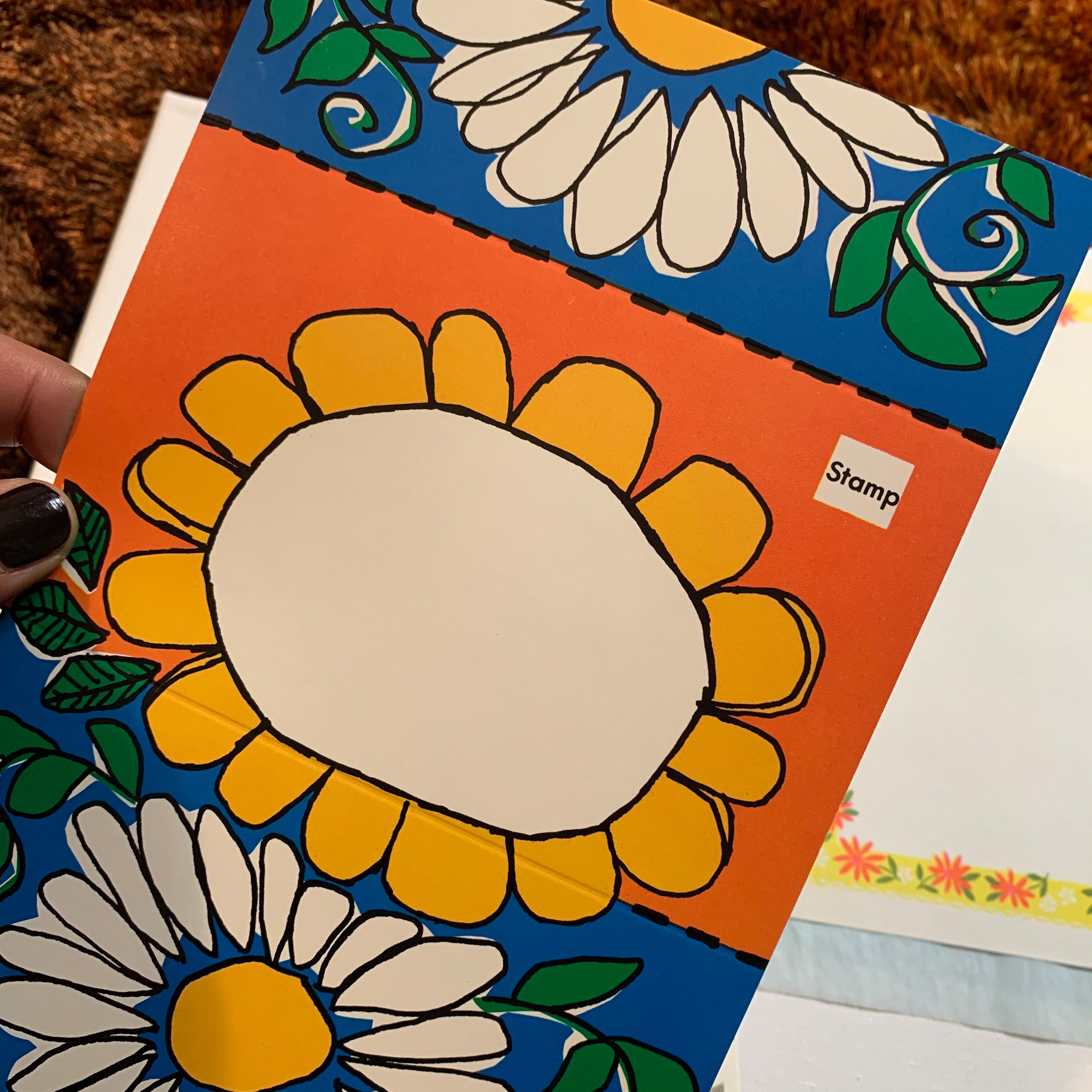 Floral Stationery Set Pop Art Flower Stationery Bundle Etsy