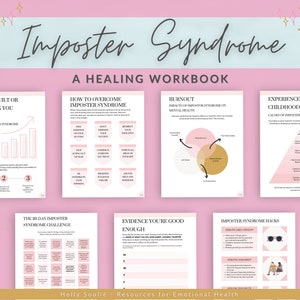 Imposter Syndrome eBook Workbook | Mental Health Workbook | Emotional Health Workbook | Self Love Workbook | Guided Journal | Psychology