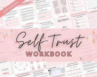 Self Trust Workbook, Mental Health Workbook, Self Love Workbook, Healing Workbook, Self Help, Self Care, Self Discovery, Printable Workbook